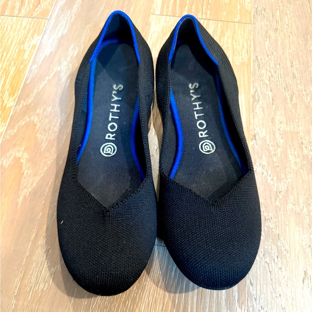 Rothy flats Black size 9